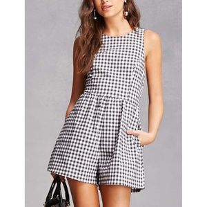 Gingham Vented Romper